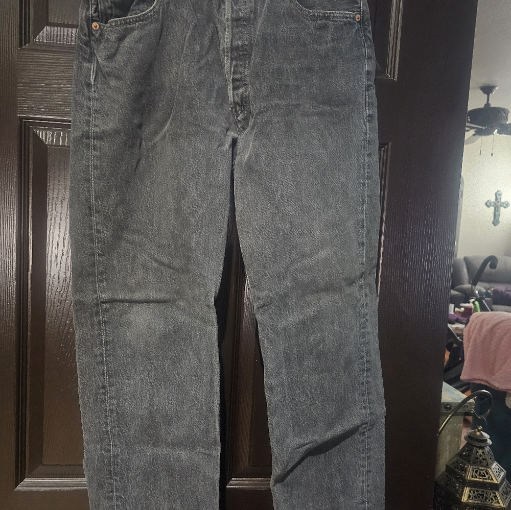 Levi's Men's Charcoal Straight Jeans